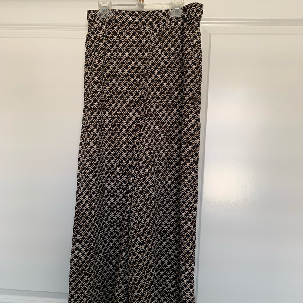 H&M Loose Flowy Chain Patterned Palazzo Pants
